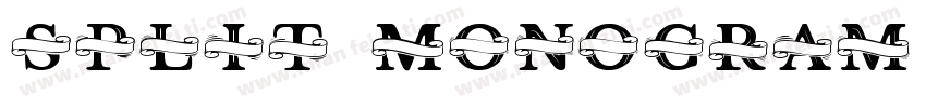 Split Monogram Bold字体转换